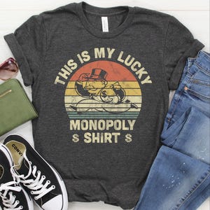 Amazon.com: Monopoly Vintage Classic Board Game Color Logo T