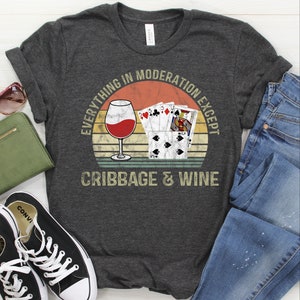 Camicia Cribbage / Canotta / Felpa con cappuccio, Divertente maglietta da gioco di carte Cribbage, Regalo Cribbage, Amante di Cribbage, T-shirt giocatore Lucky Cribbage, Maglietta da presepe