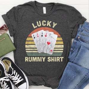Shirt/sweater/hoody, gin rummy cadeau, kaartspel T-shirt, rummy spelers cadeau, t-shirt rummy lover, Lucky rummy T-shirt, toernooi