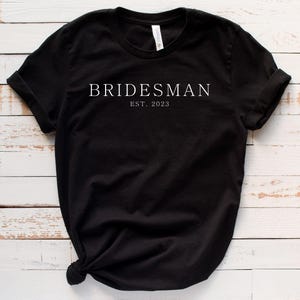 Custom Bridesman Shirt / Sweatshirt / Hoodie, Personalized Wedding T-Shirt, Bachelor Party Shirt, Grooms Party Gift, Groomsman, Bridesmaid
