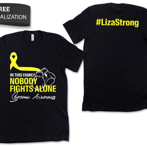Aangepaste Sarcoom Awareness Shirt / Tank / Hoodie, Gepersonaliseerde Sarcoma Cancer Tshirt, Sarcoma Cancer Support Squad Tee, Custom Name Team Gift