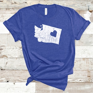 Chemise Washington, chemise Washington State, Washington Home Tee, Washington Map TShirt, Washington Travel, Washington Lover Gift, Trip