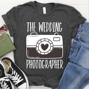 Wedding Photographer Shirt / Hoodie, Photography Shirt, Videographer TShirt, Vintage Photographer Gift, Camera Lover Tee, Cameraman Tank Top