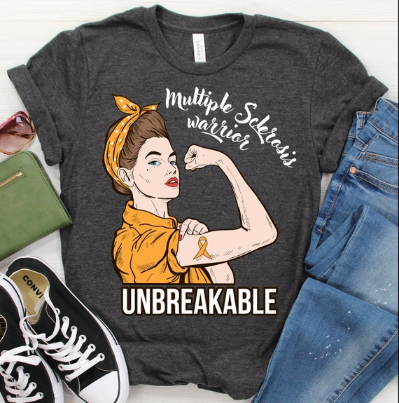 Ms Awareness T Shirt-Ms Warrior Unbreakable Tee Gift Ms Awareness T Shirt-Ms Warrior Unbreakable Tee Gift