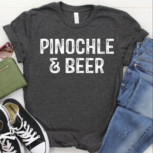 Camicia Pinochle / Canotta / Felpa con cappuccio, Regalo Pinochle, T-shirt da gioco di carte, Regalo per giocatori di carte, Maglietta amante di Pinochle, Maglietta Pinochle fortunato per lei/lui