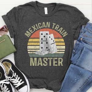 Mexican Train Master Shirt / Tank Top / Hoodie, Lucky Dominoes Shirt, Domino Gift, Dominoes Lover Tee, Mexican Train Player TShirt