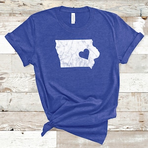 Chemise Iowa, chemise Iowa State, Iowa Home Tee, Iowa Map TShirt, Iowa Travel Shirt, Iowa Lover Gift, Iowa Trip Sweatshirt