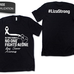Benutzerdefinierte Lung Cancer Awareness Shirt / Tank Top / Hoodie, personalisierte Lung Cancer Tshirt, Cancer Support Squad Tee, benutzerdefinierter Name Team G