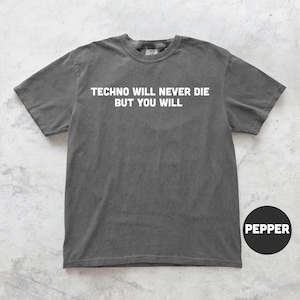 Techno T-Shirt, lustiges Techno-Musikliebhabergeschenk für sie ihn, Rave-Outfit, Raver-Shirt, Festival-T-Shirt, elektronischer Tanz-EDM-Club DJ-T-Shirt
