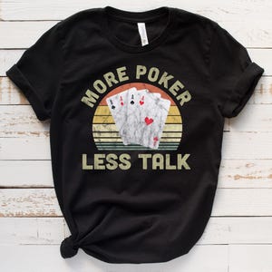 Poker Shirt / Sweatshirt / Hoodie, Texas Hold'em Shirt, lustiges Poker-Turnier Kartenspiel TShirt, Geschenk für Frauen/Männer, glücklicher Pokerspieler