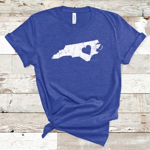 North Carolina Shirt, North Carolina State Shirt, North Carolina Home Tee, North Carolina Map TShirt, Travel Shirt, North Carolina Gift