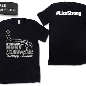 Custom Narcolepsy Awareness Shirt / Tank Top / Hoodie, Personalized Narcolepsy Tshirt, Support Squad Tee, Custom Name Team Gift