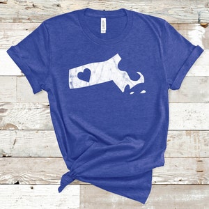 Chemise du Massachusetts, chemise de l'État du Massachusetts, t-shirt d'accueil du Massachusetts, t-shirt de carte du Massachusetts, chemise de voyage du Massachusetts, cadeau de voyage