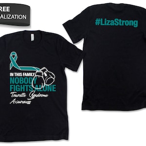 Custom Tourette Syndrome Awareness Shirt / Tank / Hoodie, Personalized Tourette Syndrome Tshirt, Support Squad Tee, Custom Name Team Gift