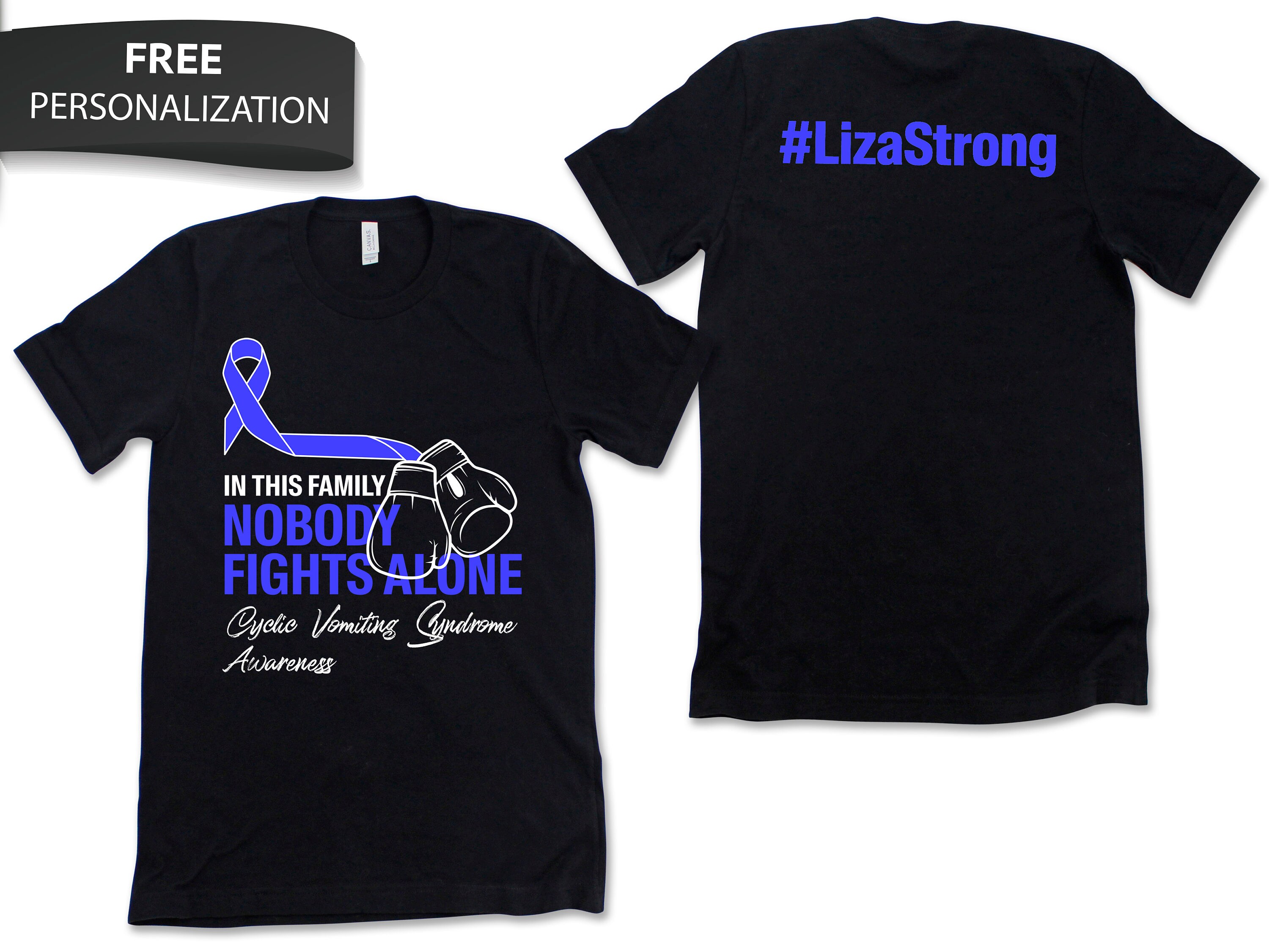 Custom Cyclic Vomiting Awareness Shirt / Tank Top / Hoodie / Sweatshirt, Personalized CVS Tshirt, Support Squad Tee, Custom Name Team Gift