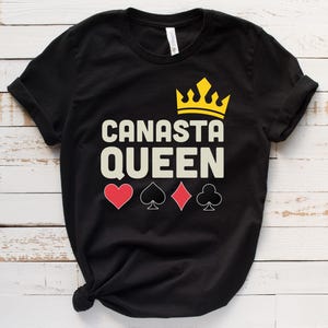 Chemise Canasta Queen, sweat-shirt, sweat à capuche, cadeau porte-bonheur Canasta pour femme, t-shirt de jeu de cartes, t-shirt de joueurs de cartes, t-shirt de tournoi, soirée jeux