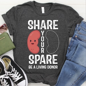 Shirt niertransplantatie / tanktop / hoodie / sweater, cadeau orgaandonatie, shirt nierdonor, T-shirt ondersteuning orgaantransplantatie
