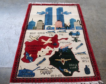 Afghan War Rug - Etsy