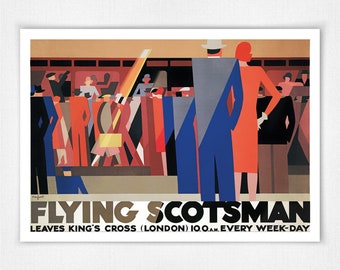 Flying Scotsman – Leo Marfurt -1928 Poster  - A4, A3, A2, A1 & 50x70