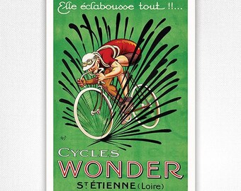 Cycles Wonder – Mich – 1920 poster - A4, A3, A2, A1 & 50x70