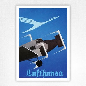 AVIATION LUFTHANSA Rpcp-POSTER HQ 50x70cm d'une