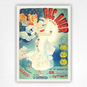 Bec Auer – Georges Meunier – pôster de 1895 - A4, A3, A2, A1 e 50x70