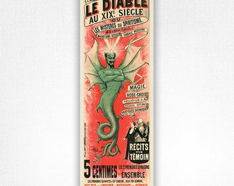 Le Diable au XIXe siècle ou les Mystères du spiritisme par le docteur Bataille – Guillaume – 1894 Poster - A4, A3, A2, A1 & 50x70