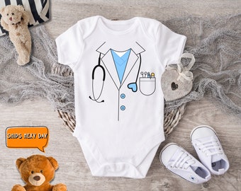 Cute Doctor Baby Bodysuit For Him, Nurse Clothing for Baby Girls, Nurse Baby Shower Gift For Newborns, Funny Baby Jumpsuit For Him