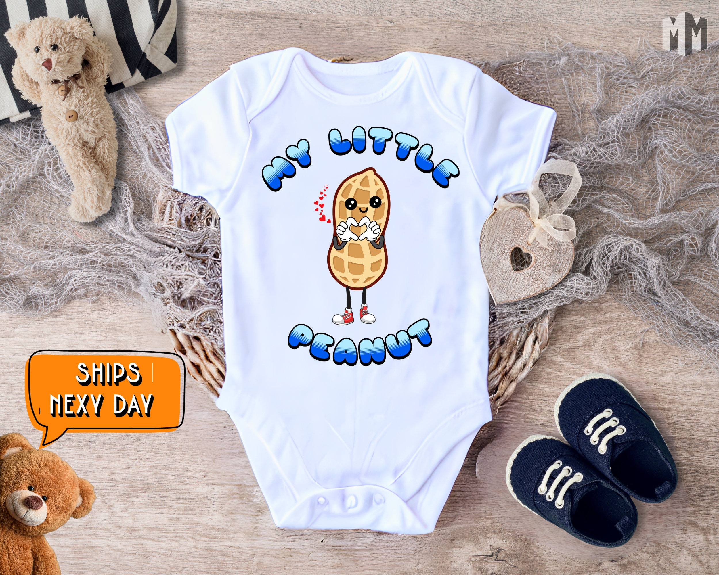 My Little Peanut Baby Bodysuit, Nutty Fun Baby Clothes For Chefs, Daddy's  Little Peanut, Dietitians Baby Shower Gift