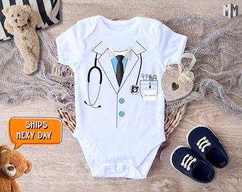 Custom Doctor Baby Bodysuit, Tiny Doc Clothing Him, Personalised Doctor Baby Shower Gifts, Nurse Baby Shower Jumpsuit For Newborns