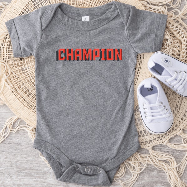 Undisputed Baby Champion Bodysuit, Infant Boxing Clothes, MMA Outfit for Toddler, Future GOAT Kids Clothes, Wrestling pajama for Kids