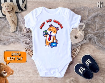 Met My Quota Bodysuit for Kids, Cute Animal Infant Wear, Entrepreneur Newborn Outfit, New Parent Baby Gift, Funny Baby Shower Gift