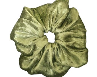 Samtvelours-Haargummi, extragroß, Haargummi, Haaraccessoire, Geschenk für sie【VELOUR MATCHA】