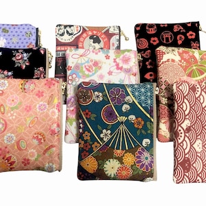 Bolsa de tecido japonesa, mini carteira, nécessaire, organizador pequeno, porta-moedas, porta-remédios, carteira compacta, estojo para medicamentos, bolsa quimono [TIPO:A] 01~