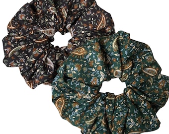Paisley Scrunchie Tägliches Accessoire Übergroßes Scrunchie 2Farben Haargummis Haaraccessoires Geschenk für sie【PEIZY】
