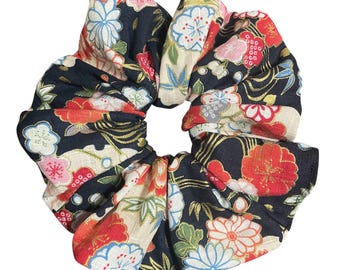 Kimono-Haargummi, japanisches Accessoire, Kirschblüten-Haargummi, übergroß, Geschenk für sie【MAIKO-2】