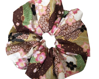 Kirschblüten-Haargummi, japanisches Sakura-Accessoire, übergroßer Haargummi, Kimono-Haargummi, florales Geschenk für sie【SAKURAMATCHA】