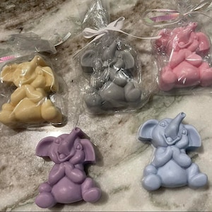 Blue / Pink / Grey Elephant Soap