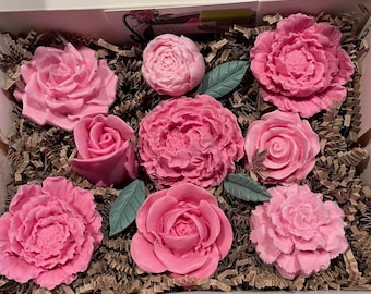 Peony Rose Soap Flower Box