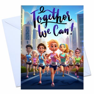 Carte de marathon, Carte pour les coureurs, Carte de voeux pour Bravo, Cadeau pour les coureurs, Carte de coureur de marathon, Carte de chance pour la course, Félicitations
