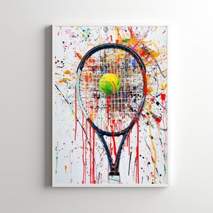 Tennis Poster, Tennis Art Print, Tennis Gift, Gift For Tennis Player, Wall Art Print, Printable Art, Sports Print, Games Room, Tennis Lover