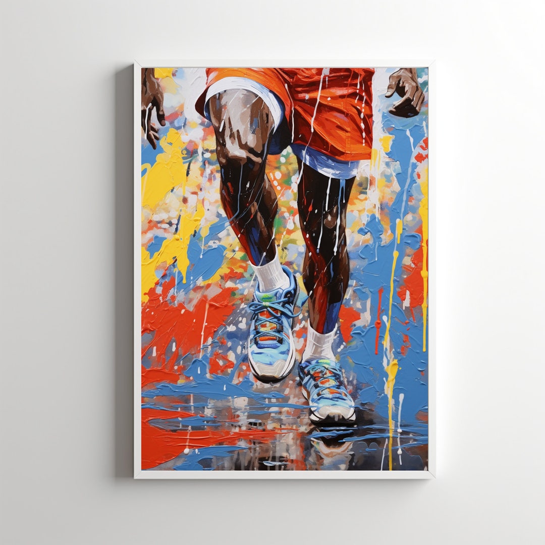 Running Poster, Running Wall Art, Gift for Runner, Wall Art Print