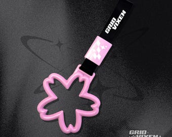Accesorio para el interior del coche JDM: Sakura Tsurikawa rosa / Flor de cerezo