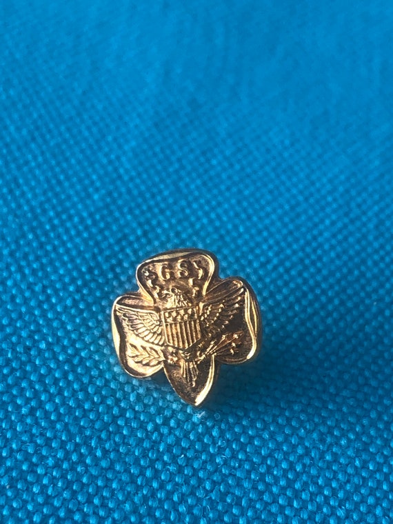 Vintage Girl Scout Pin 1/20 10k Gold Filled