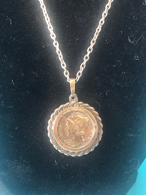 1944 Silver Liberty Coin Necklace