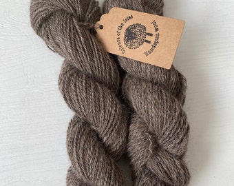Handspun alpaca yarn, handspun wool, double knit/light worsted