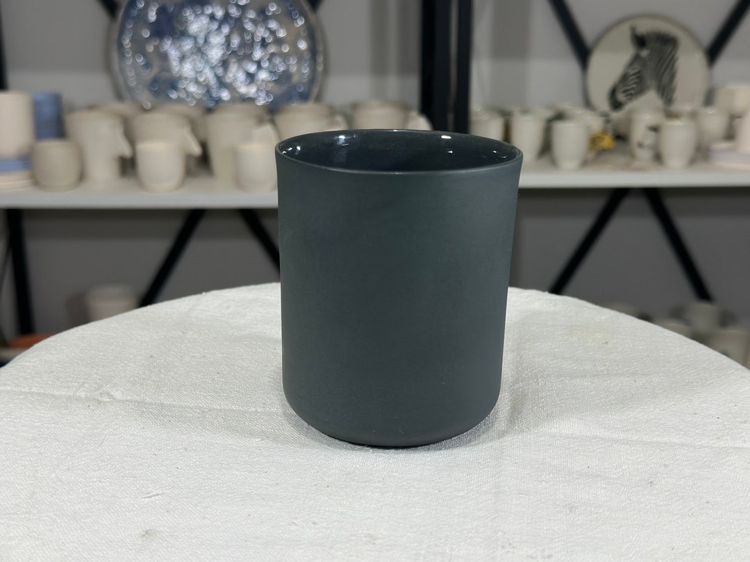 Matte Black CBTL Etched Ceramic Mug