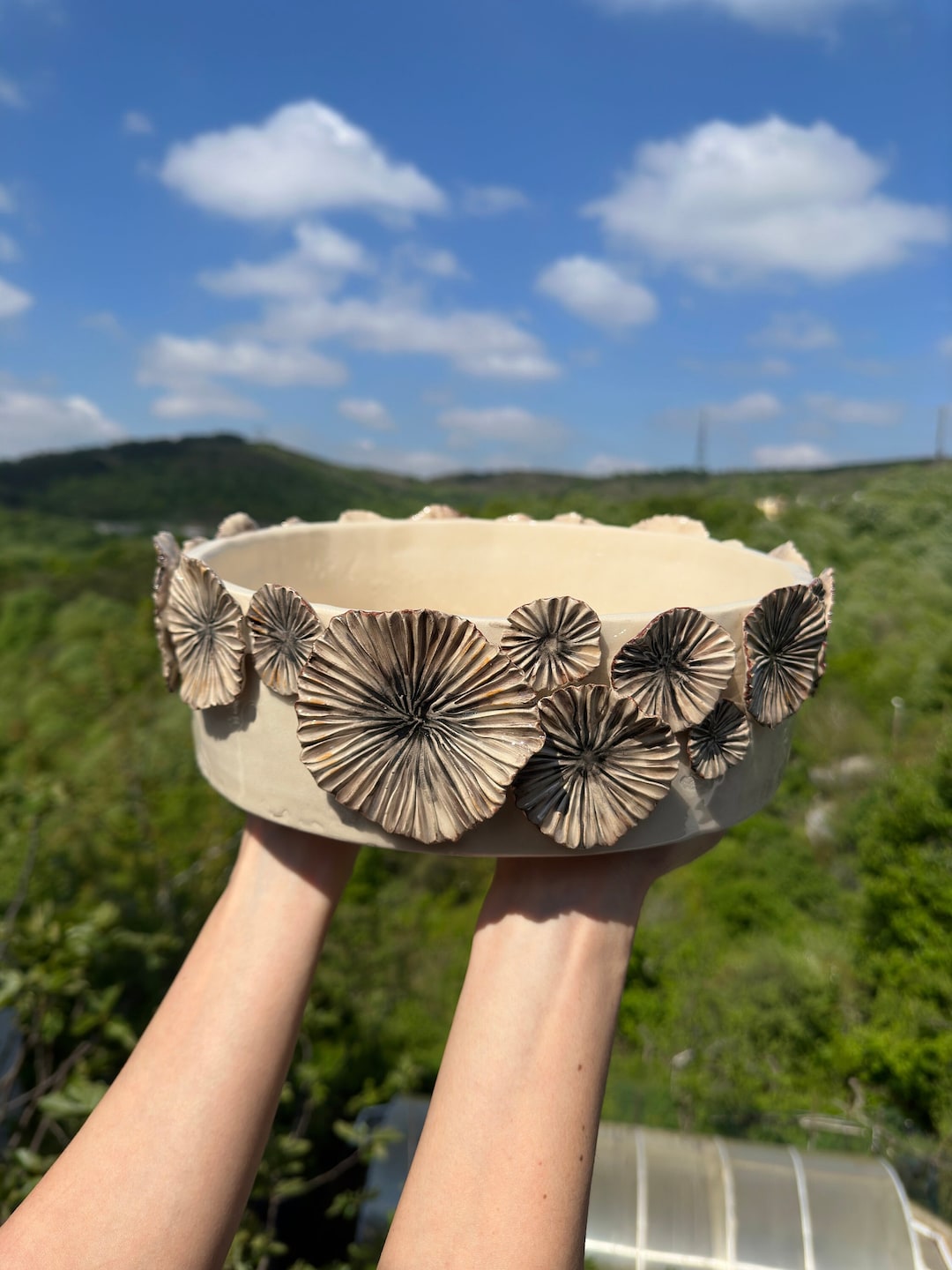 Unique Decorative Artisan Bowl, Handmade Ceramic Bowl, Modern Large ...