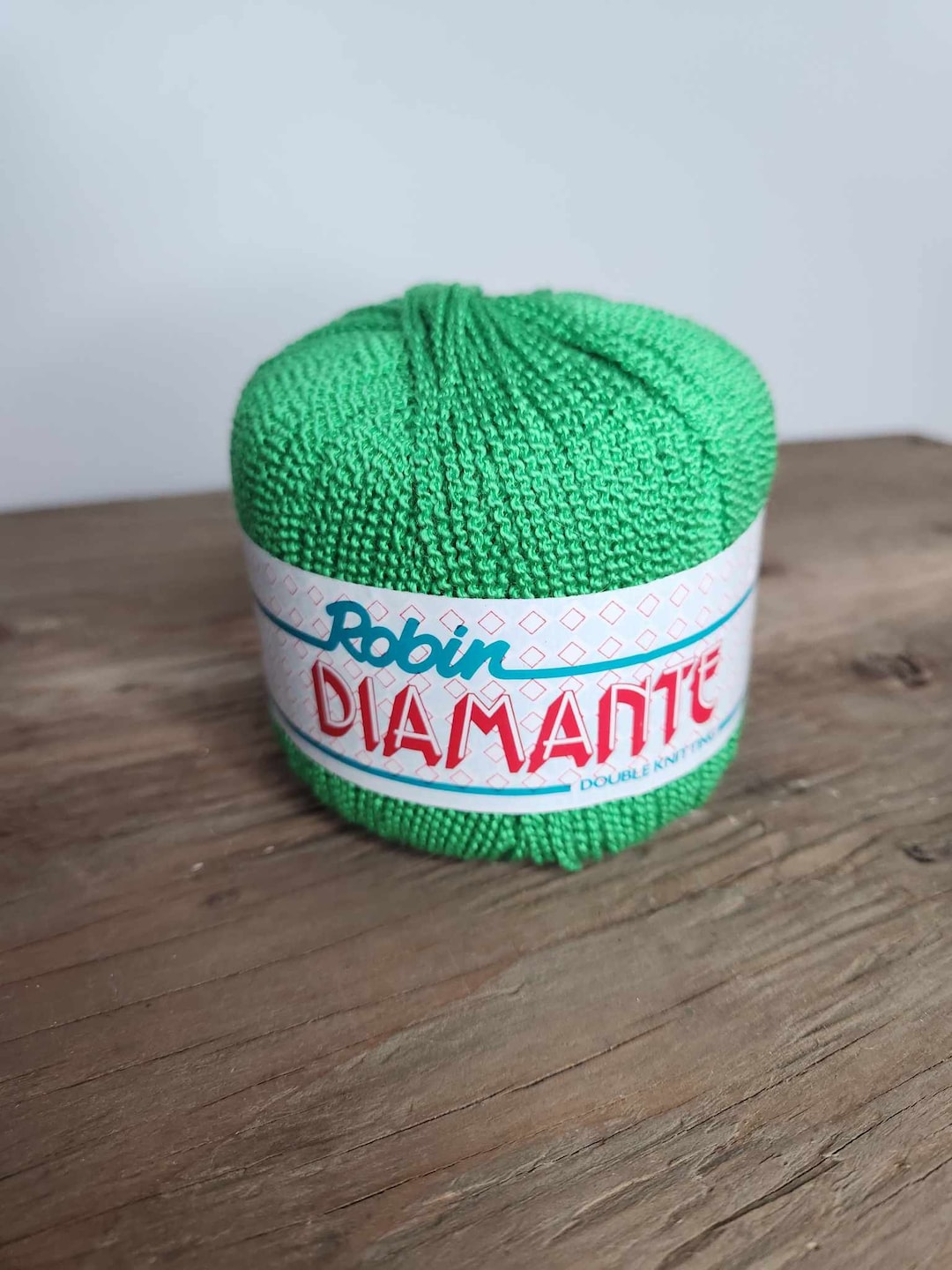 Robin Diamante Double Knitting Yarn 50g Green - Etsy