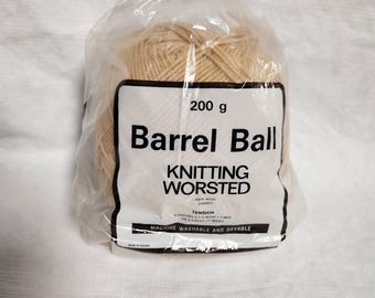 Barrel Ball 200g Knitting Worsted Yarn Sand/Beige